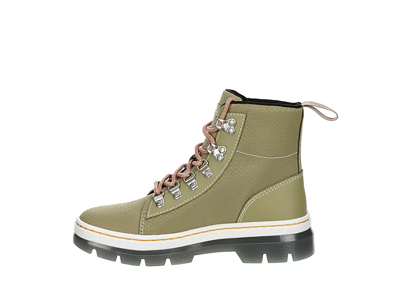 Dr. Martens Dr.martens Womens Combs Nylon Combat Boot - Olive 6 Dr. Martens Dr.martens Womens Combs Nylon Combat Boot - Olive - Image 4