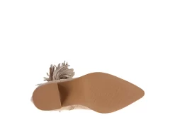 Journee Collection Womens Hartly Fringed Wide Calf Dress Boot - Taupe -women's shoes US 01 303178 06