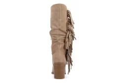Journee Collection Womens Hartly Fringed Extra Wide Calf Dress Boot - Taupe 13 Journee Collection Womens Hartly Fringed Extra Wide Calf Dress Boot - Taupe -women's shoes US 01 303183 04