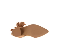 Journee Collection Womens Hartly Fringed Extra Wide Calf Dress Boot - Tan -women's shoes US 01 303185 06