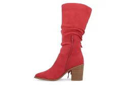 Journee Collection Womens Hartly Fringed Extra Wide Calf Dress Boot - Red 12 Journee Collection Womens Hartly Fringed Extra Wide Calf Dress Boot - Red -women's shoes US 01 303199 03