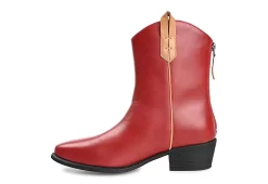 Journee Collection Womens Novva Western Ankle Boot - Red 12 Journee Collection Womens Novva Western Ankle Boot - Red -women's shoes US 01 303313 03