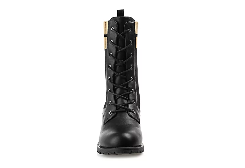 Journee Collection Womens Melei Lace Up Boot - Black 5 Journee Collection Womens Melei Lace Up Boot - Black - Image 3