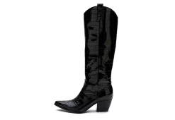 Coconuts Womens Jax Tall Western Boot - Black -women's shoes US 01 303523 03