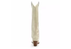 Coconuts Womens Jax Tall Western Boot - Ivory -women's shoes US 01 303524 04