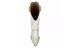 Coconuts Womens Jax Tall Western Boot - Ivory -women's shoes US 01 303524 05