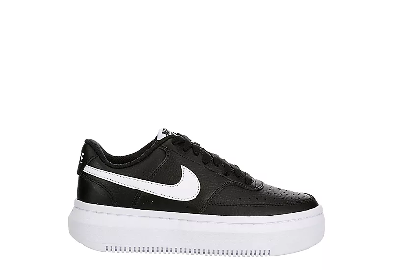 Nike Womens Court Vision Alta Sneaker - Black 4 Nike Womens Court Vision Alta Sneaker - Black - Image 2