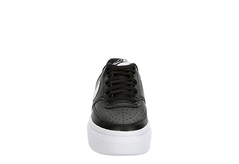 Nike Womens Court Vision Alta Sneaker - Black 5 Nike Womens Court Vision Alta Sneaker - Black - Image 3