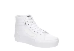 Vans Womens Filmore High Top Platform Sneaker - White