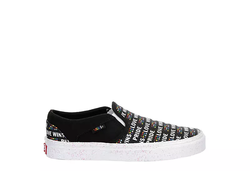 Vans Womens Asher Slip On Sneaker - Black 4 Vans Womens Asher Slip On Sneaker - Black - Image 2
