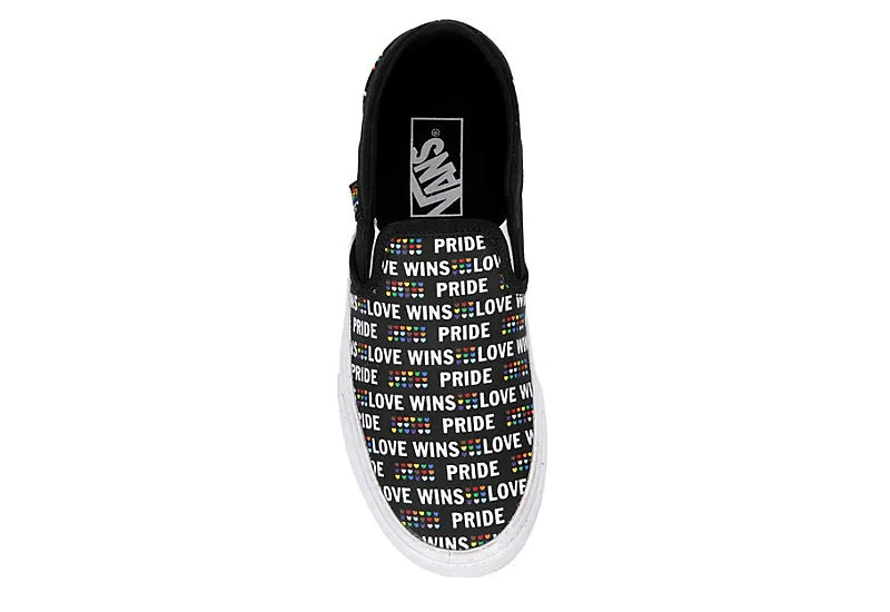 Vans Womens Asher Slip On Sneaker - Black 8 Vans Womens Asher Slip On Sneaker - Black - Image 6