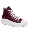 Converse Womens Chuck Taylor All Star Move High Top Sneaker - Burgundy -women's shoes US 01 401341 00