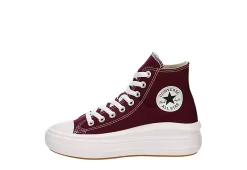 Converse Womens Chuck Taylor All Star Move High Top Sneaker - Burgundy -women's shoes US 01 401341 03