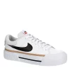 Nike Womens Court Legacy Lift Sneaker - White -women's shoes US 01 401377 00