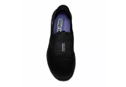 Skechers Womens Go Walk 6 Quick Fit Slip-ins Walking Shoe - Black -women's shoes US 01 401389 05