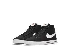 Nike Womens Court Legacy Mid Sneaker - Black