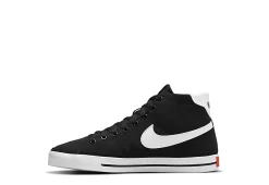 Nike Womens Court Legacy Mid Sneaker - Black -women's shoes US 01 401396 02