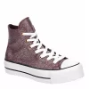 Converse Womens Chuck Taylor All Star High Top Platform Sneaker - Burgundy -women's shoes US 01 401475 00