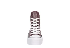 Converse Womens Chuck Taylor All Star High Top Platform Sneaker - Burgundy -women's shoes US 01 401475 02