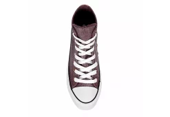 Converse Womens Chuck Taylor All Star High Top Platform Sneaker - Burgundy -women's shoes US 01 401475 05
