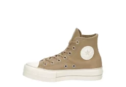 Converse Womens Chuck Taylor All Star High Top Platform Sneaker - Khaki -women's shoes US 01 401482 03
