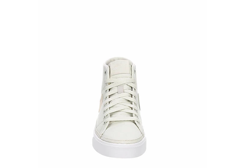Nike Womens Court Legacy Mid Sneaker - Bone 5 Nike Womens Court Legacy Mid Sneaker - Bone - Image 3