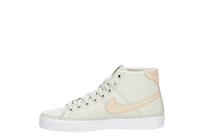 Nike Womens Court Legacy Mid Sneaker - Bone 6 Nike Womens Court Legacy Mid Sneaker - Bone - Image 4