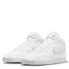 Nike Womens Court Vision Mid Sneaker - White -women's shoes US 01 401631 00