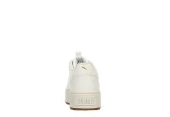 Puma Womens Karmen Rebelle Platform Sneaker - Off White -women's shoes US 01 401672 04