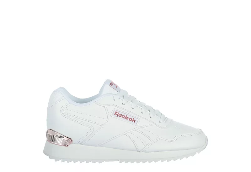 Reebok Womens Glide Ripple Clip Sneaker - White 4 Reebok Womens Glide Ripple Clip Sneaker - White - Image 2