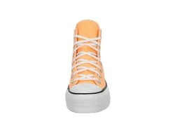 Converse Womens Chuck Taylor All Star High Top Platform Sneaker - Orange -women's shoes US 01 401714 02