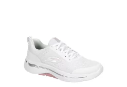 Skechers Womens Arch Fit Lace Up Sneaker - White