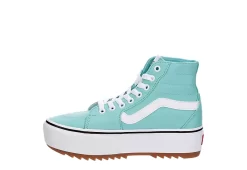 Vans Womens Filmore High Top Tapered Platform Sneaker - Aqua -women's shoes US 01 401766 03