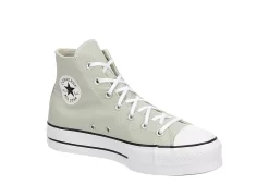 Converse Womens Chuck Taylor All Star High Top Platform Sneaker - Pale Green