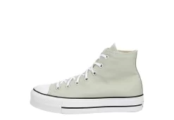 Converse Womens Chuck Taylor All Star High Top Platform Sneaker - Pale Green -women's shoes US 01 401834 03