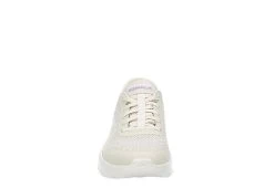Skechers Womens Go Walk Flex Bungee Slip-ins Running Shoe - Off White -women's shoes US 01 401931 02